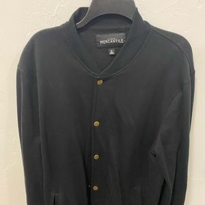 Black J Crew light weight sweatshirt jacket